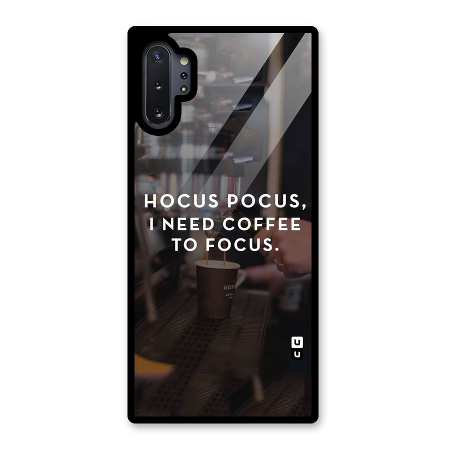 Coffee Focus Glass Back Case for Galaxy Note 10 Plus