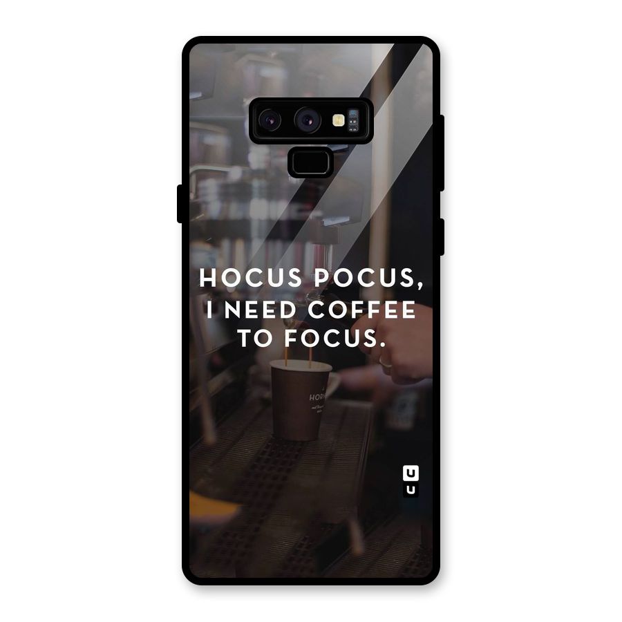 Coffee Focus Glass Back Case for Galaxy Note 9