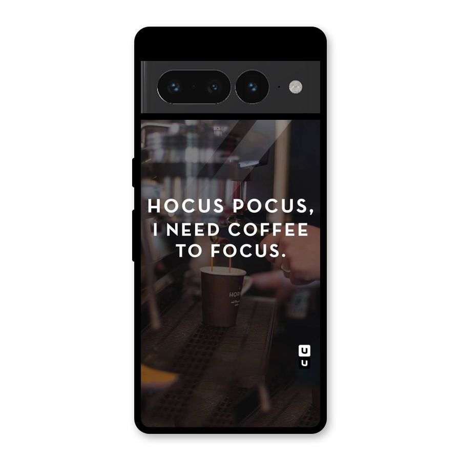 Coffee Focus Glass Back Case for Google Pixel 7 Pro