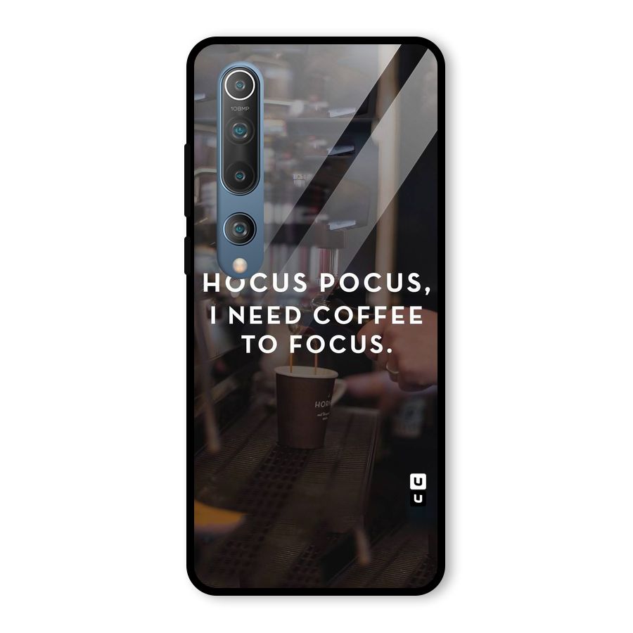 Coffee Focus Glass Back Case for Mi 10
