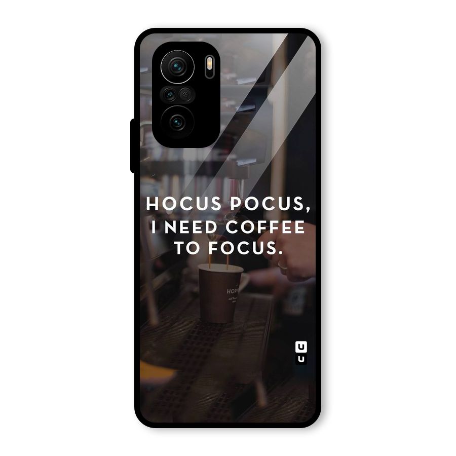 Coffee Focus Glass Back Case for Mi 11x