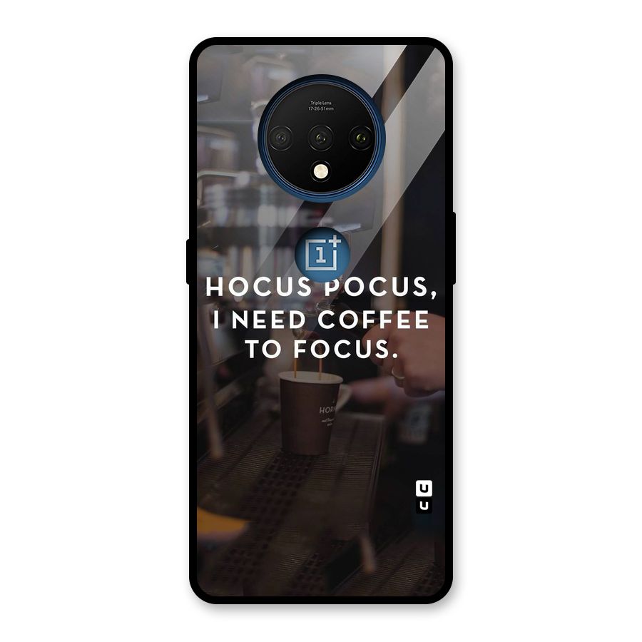 Coffee Focus Glass Back Case for OnePlus 7T