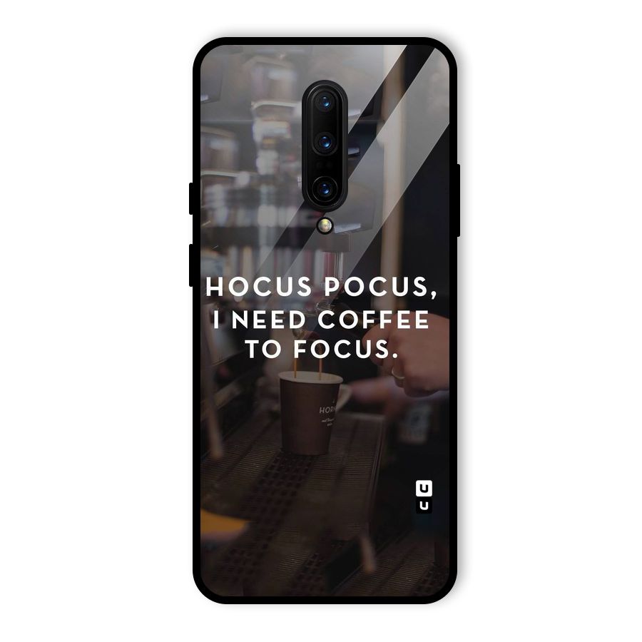 Coffee Focus Glass Back Case for OnePlus 7 Pro