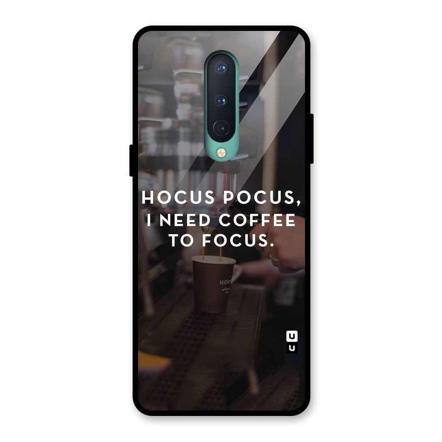 Coffee Focus Glass Back Case for OnePlus 8