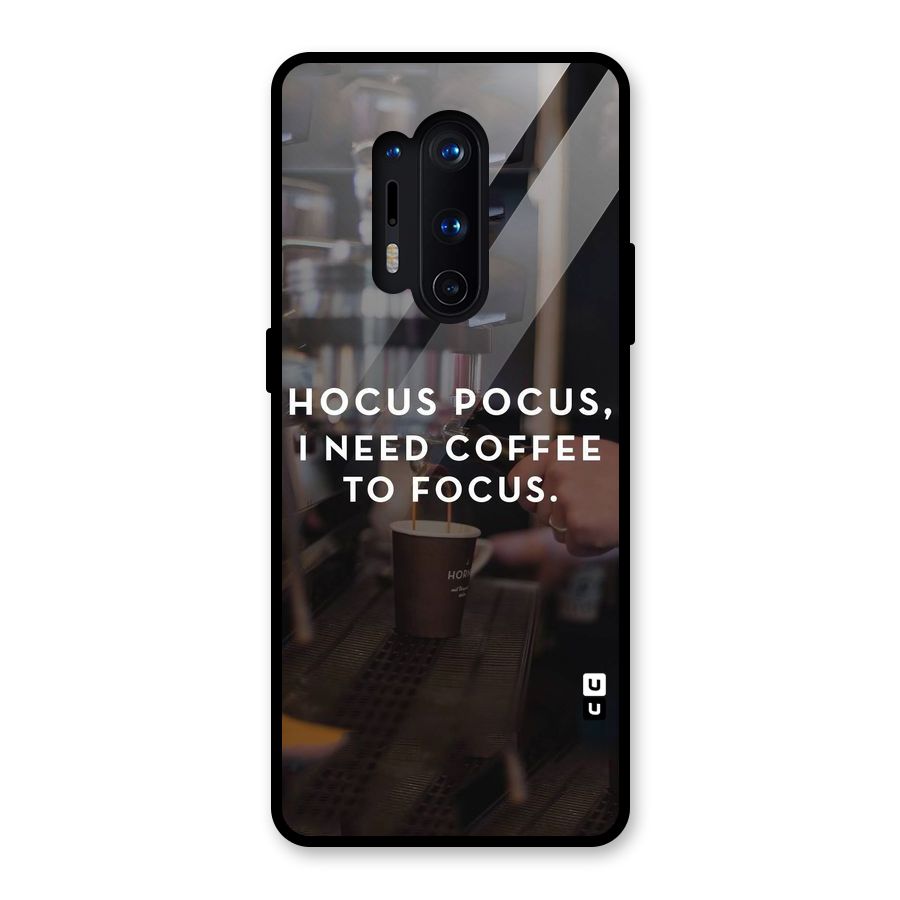 Coffee Focus Glass Back Case for OnePlus 8 Pro