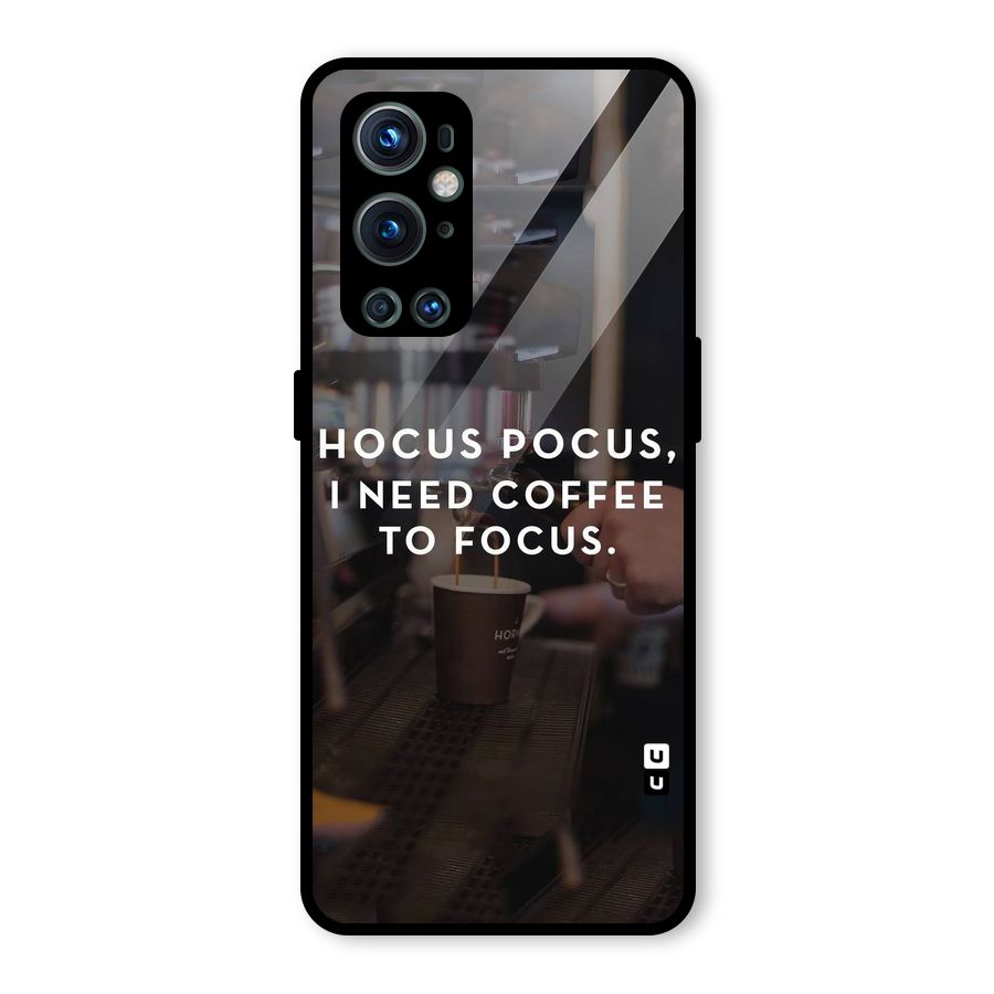 Coffee Focus Glass Back Case for OnePlus 9 Pro