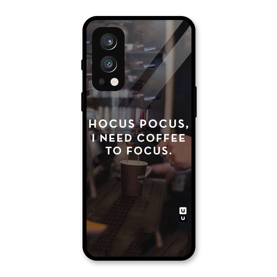 Coffee Focus Glass Back Case for OnePlus Nord 2 5G