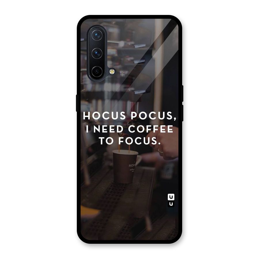 Coffee Focus Glass Back Case for OnePlus Nord CE 5G