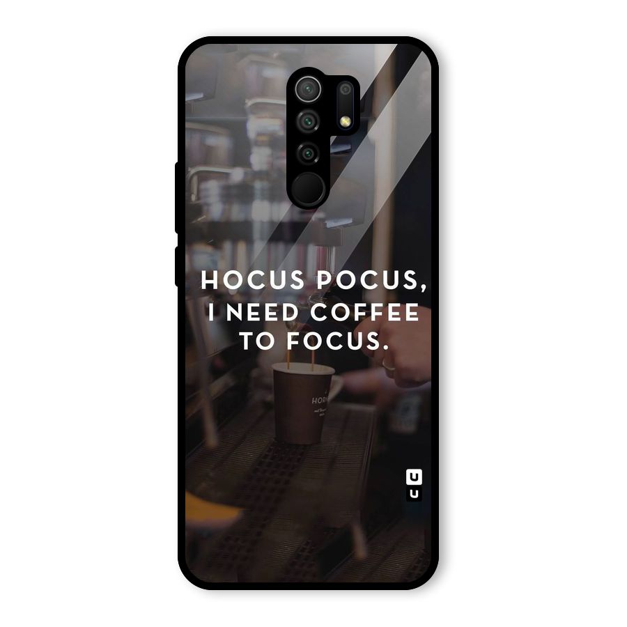 Coffee Focus Glass Back Case for Poco M2