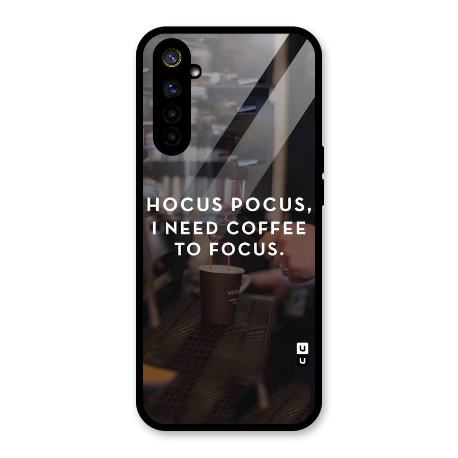 Coffee Focus Glass Back Case for Realme 6