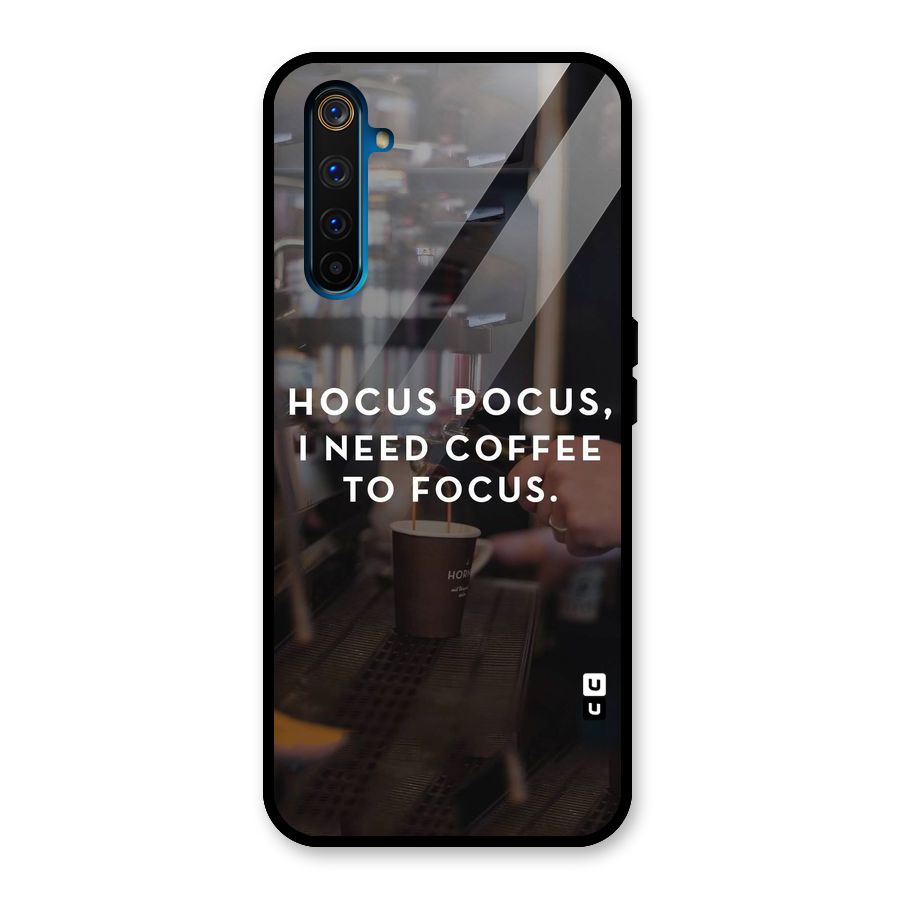Coffee Focus Glass Back Case for Realme 6 Pro