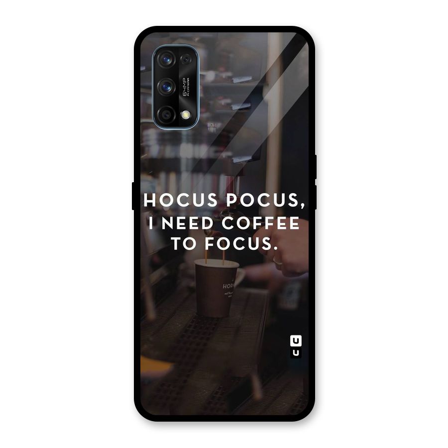 Coffee Focus Glass Back Case for Realme 7 Pro
