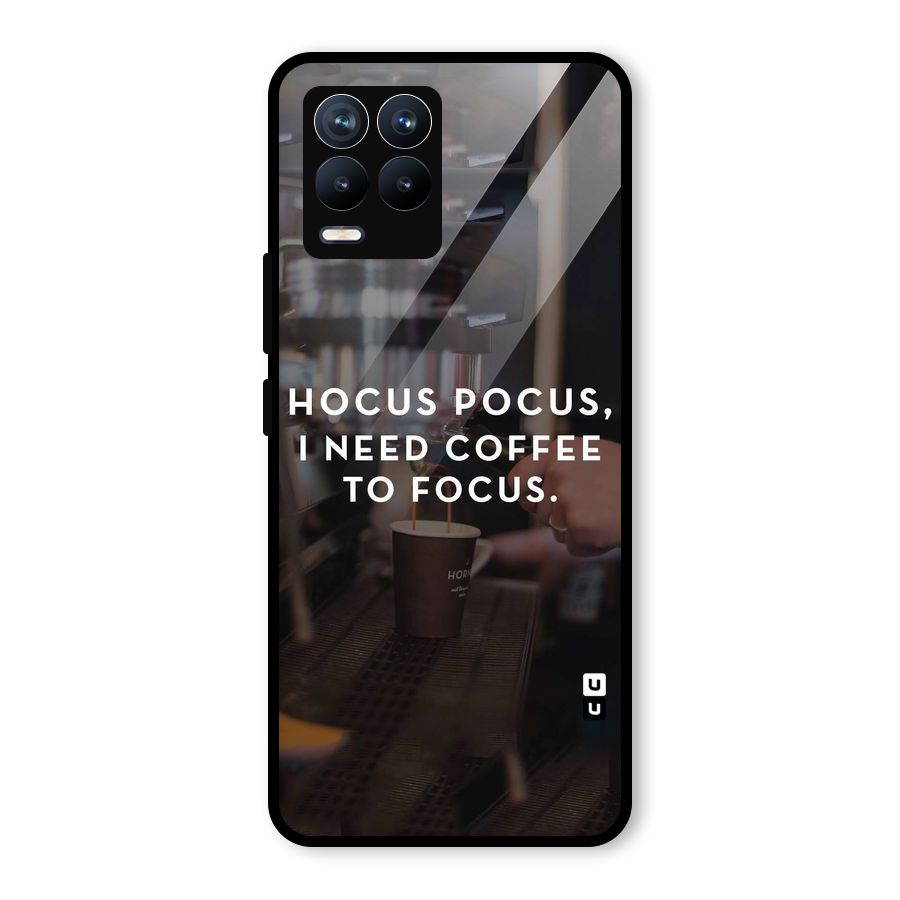 Coffee Focus Glass Back Case for Realme 8