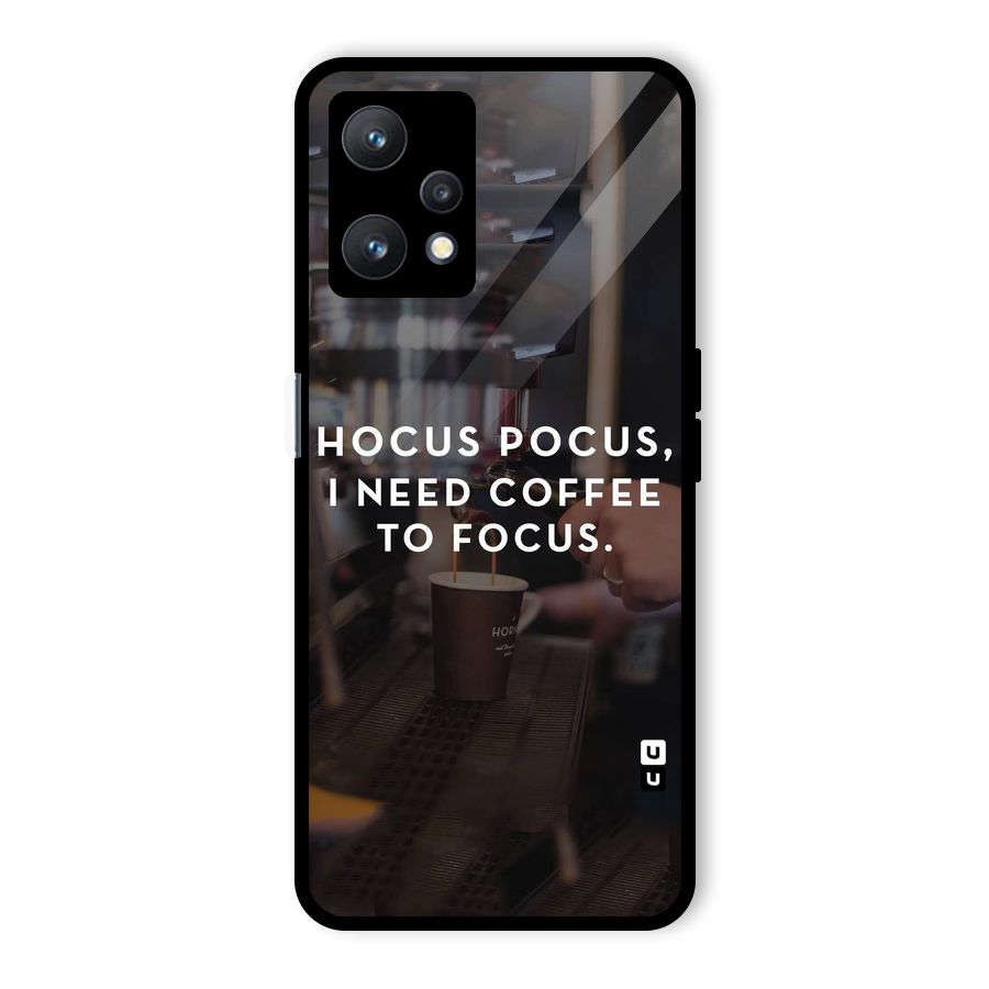 Coffee Focus Glass Back Case for Realme 9 Pro 5G
