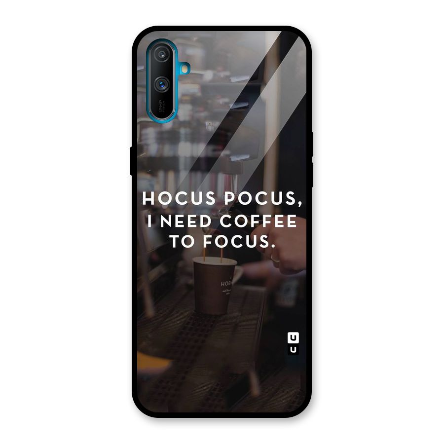 Coffee Focus Glass Back Case for Realme C3