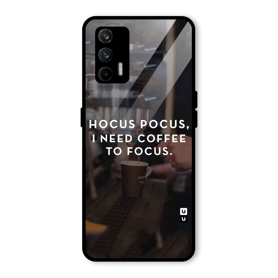 Coffee Focus Glass Back Case for Realme GT 5G