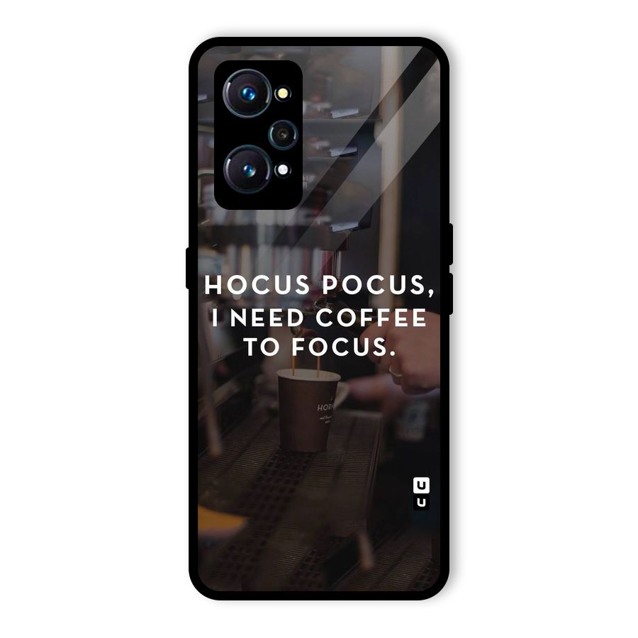 Coffee Focus Glass Back Case for Realme GT Neo2