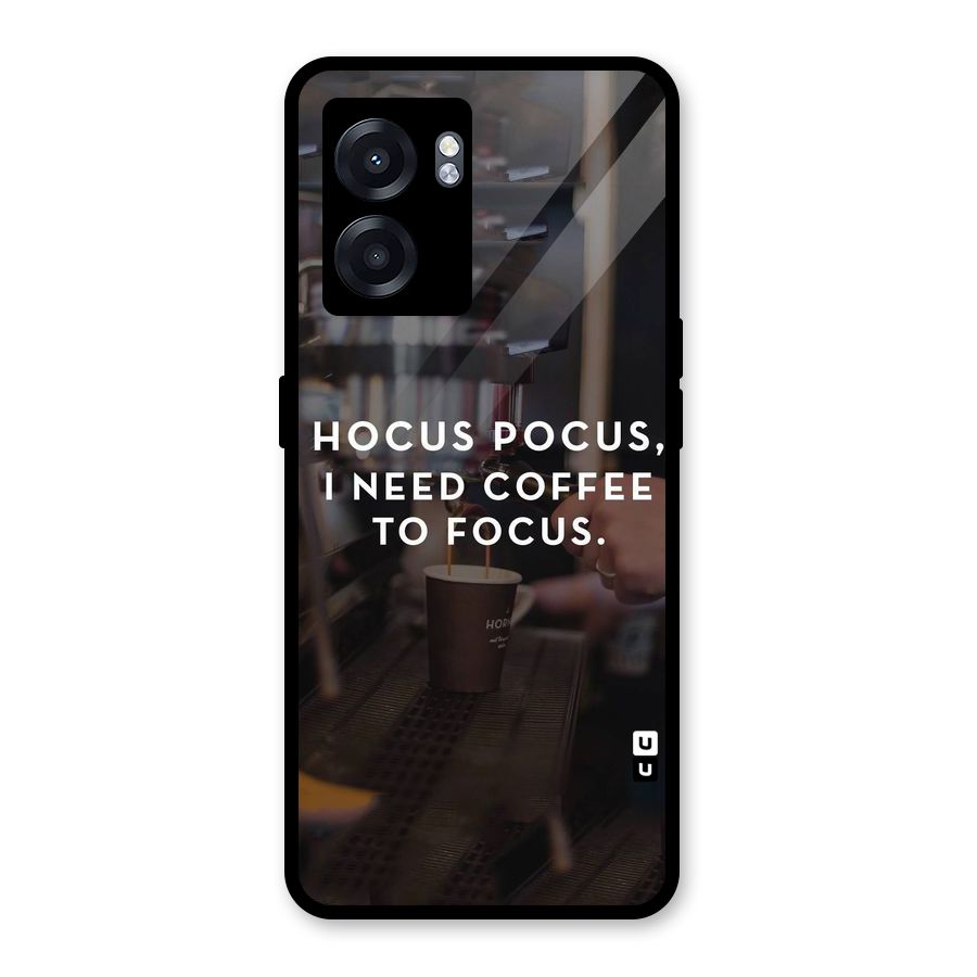 Coffee Focus Glass Back Case for Realme Narzo 50 5G
