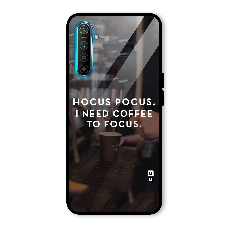 Coffee Focus Glass Back Case for Realme X2