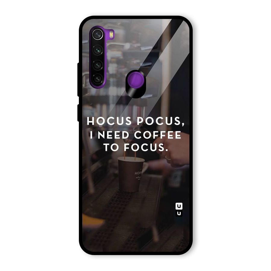 Coffee Focus Glass Back Case for Redmi Note 8
