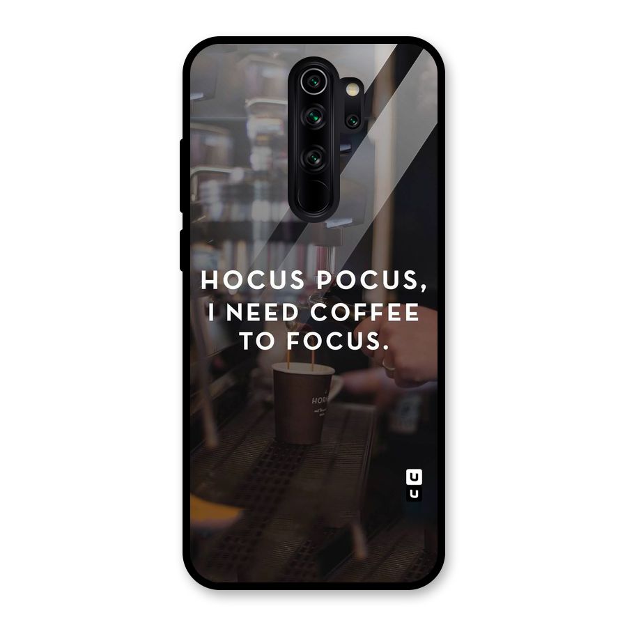 Coffee Focus Glass Back Case for Redmi Note 8 Pro