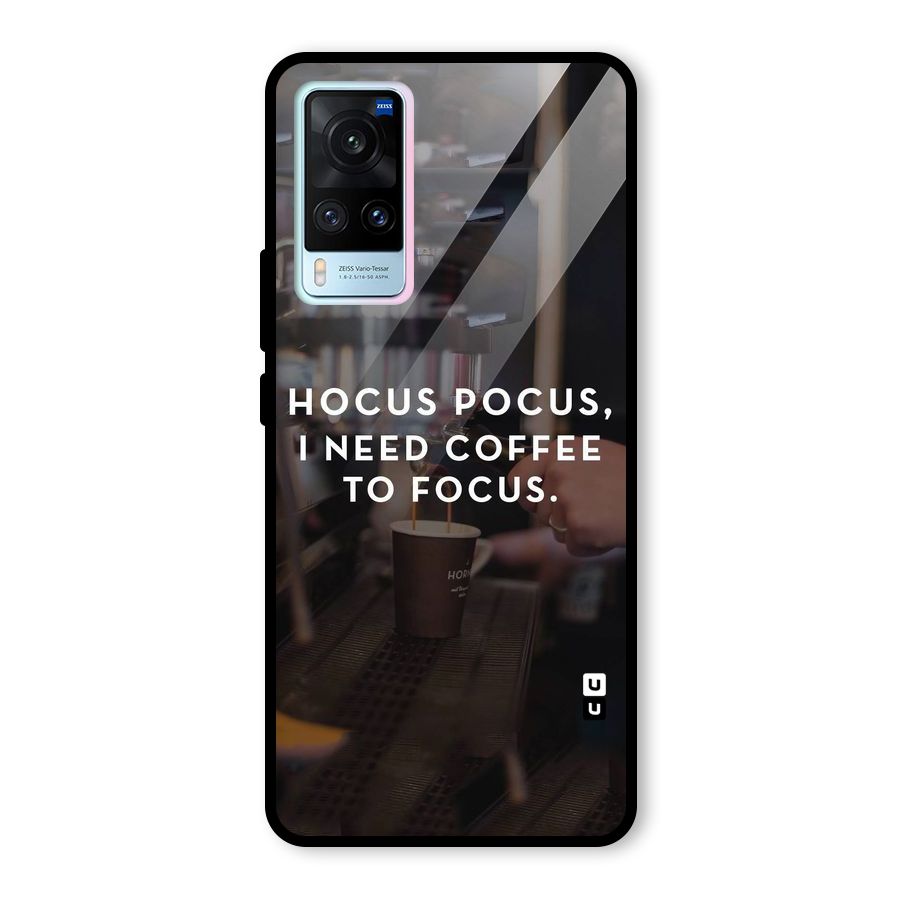 Coffee Focus Glass Back Case for Vivo X60