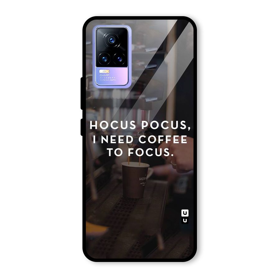 Coffee Focus Glass Back Case for Vivo Y73