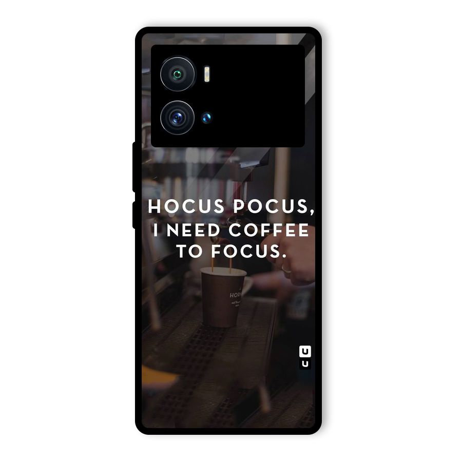 Coffee Focus Glass Back Case for Vivo iQOO 9 Pro