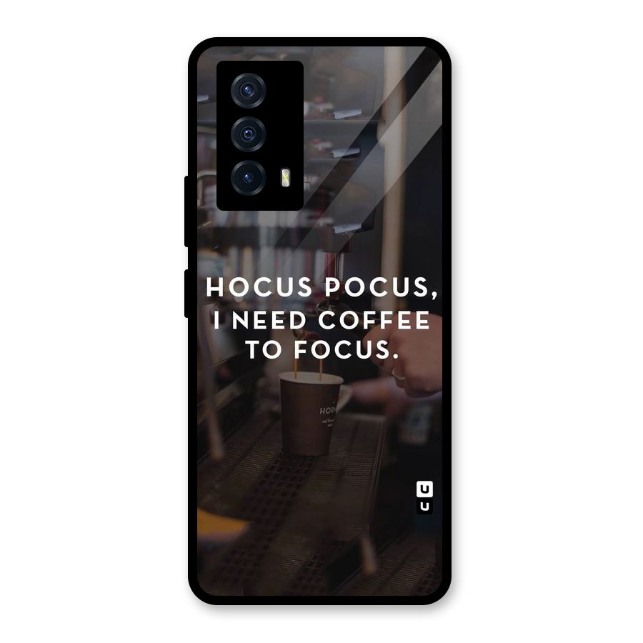 Coffee Focus Glass Back Case for Vivo iQOO Z5