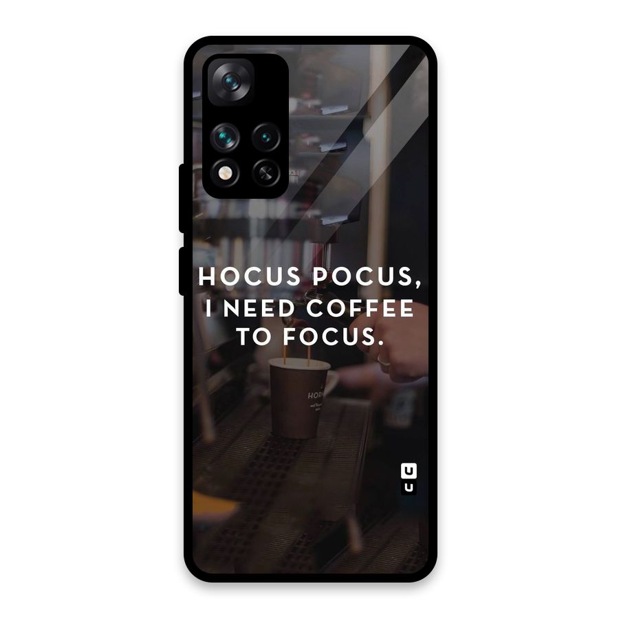 Coffee Focus Glass Back Case for Xiaomi 11i HyperCharge 5G