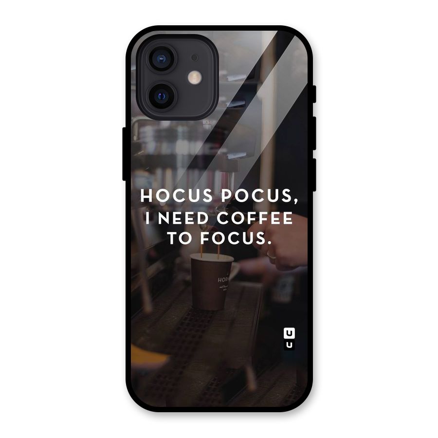 Coffee Focus Glass Back Case for iPhone 12