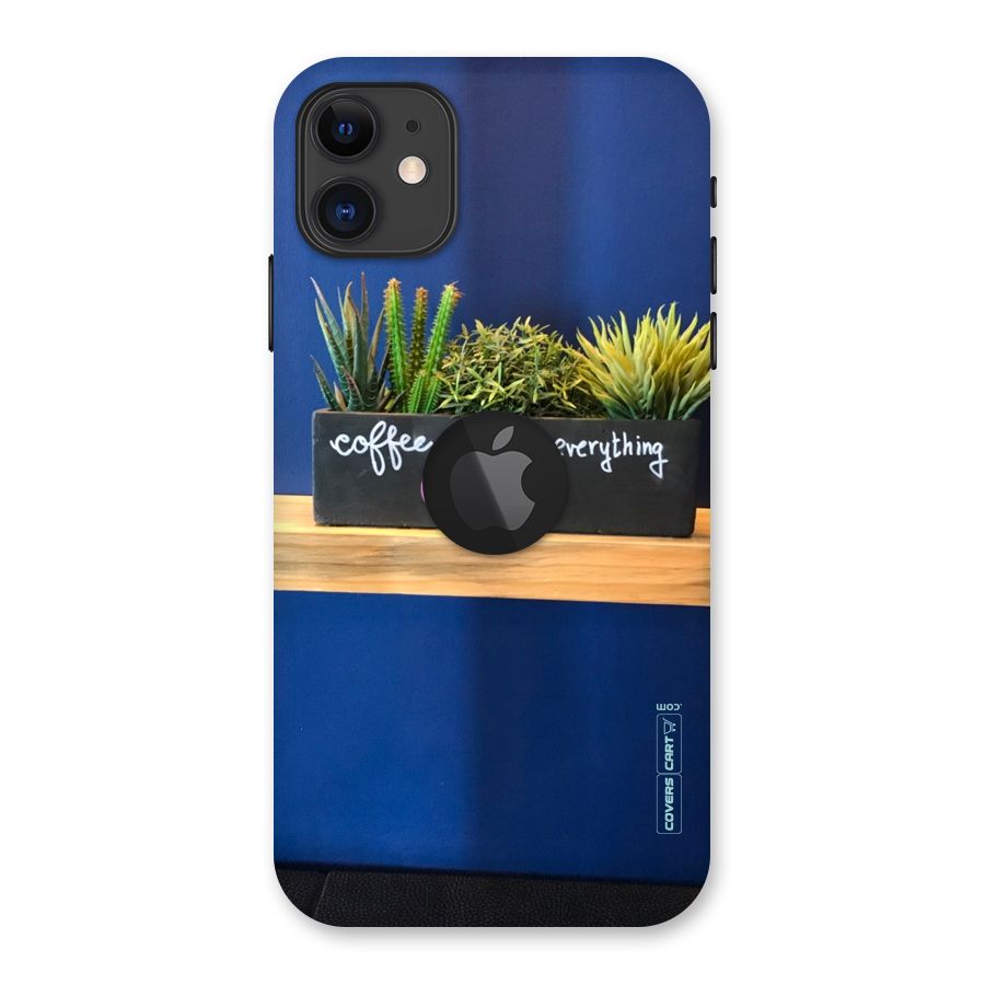 Coffee Makes Everything Okayer Back Case for iPhone 11 Logo Cut