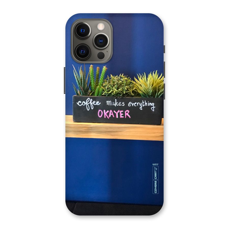 Coffee Makes Everything Okayer Back Case for iPhone 12 Pro Max