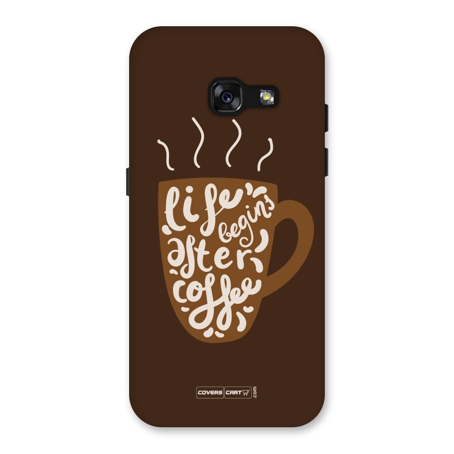 Coffee Mug Back Case for Galaxy A3 (2017)