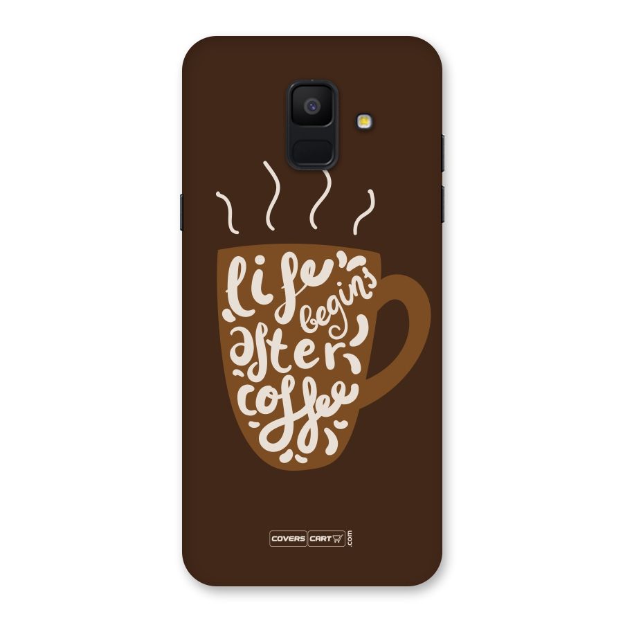 Coffee Mug Back Case for Galaxy A6 (2018)