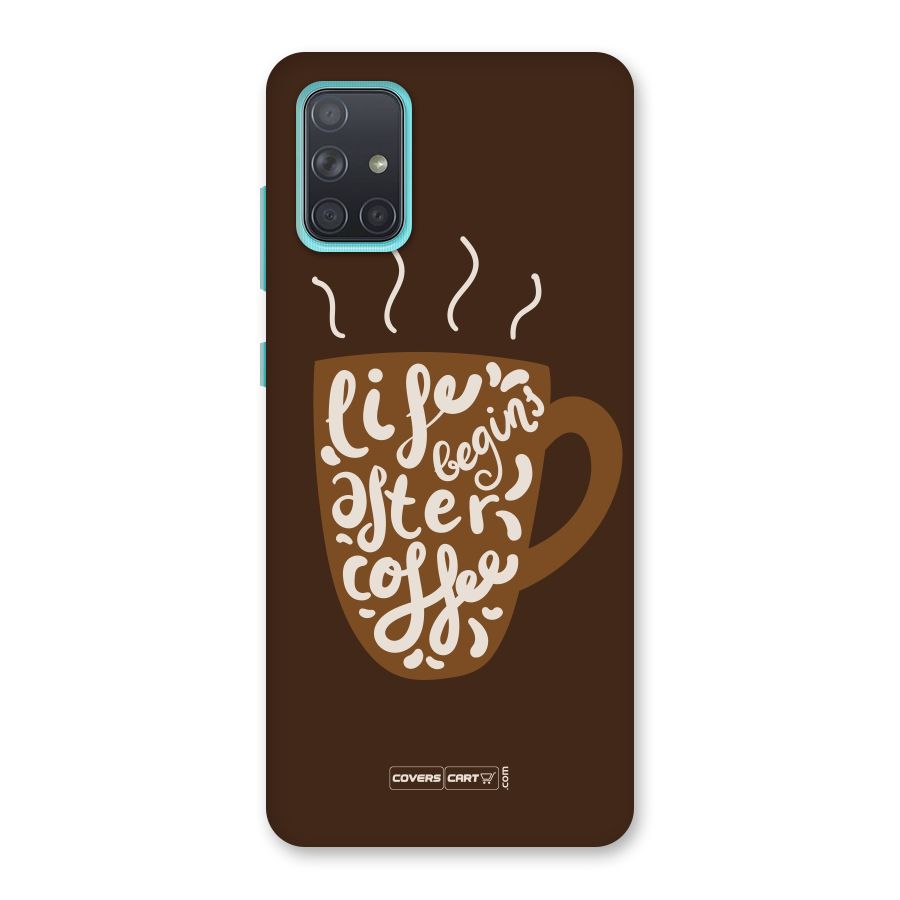 Coffee Mug Back Case for Galaxy A71