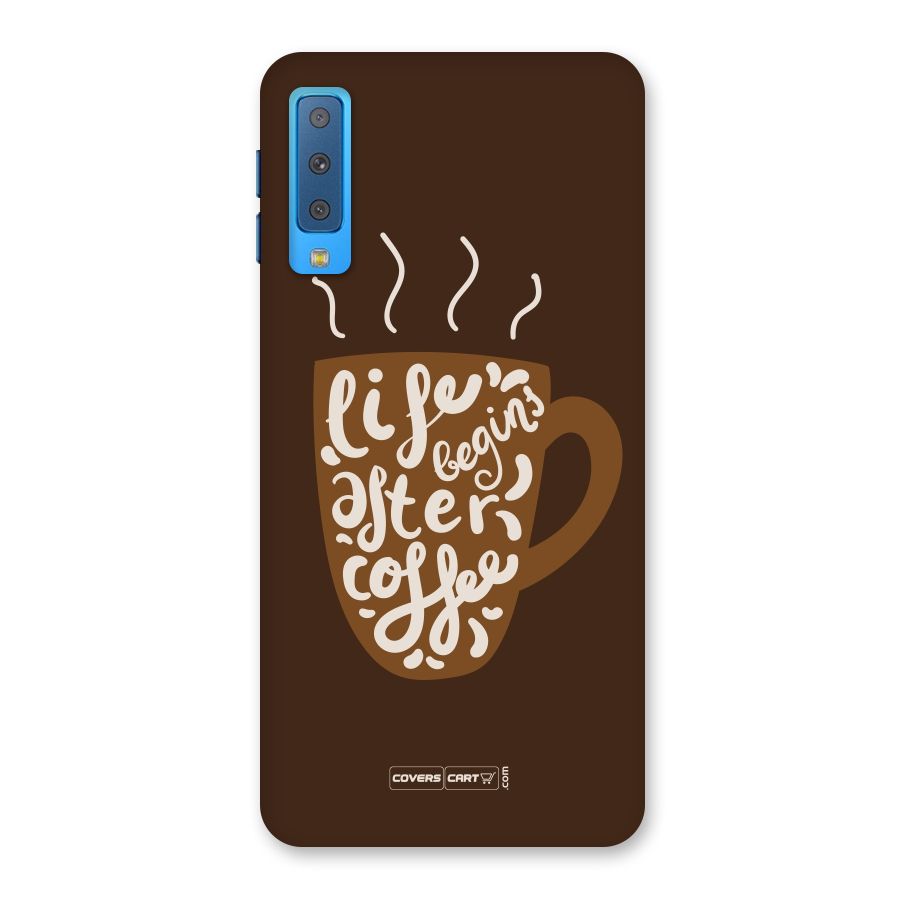 Coffee Mug Back Case for Galaxy A7 (2018)
