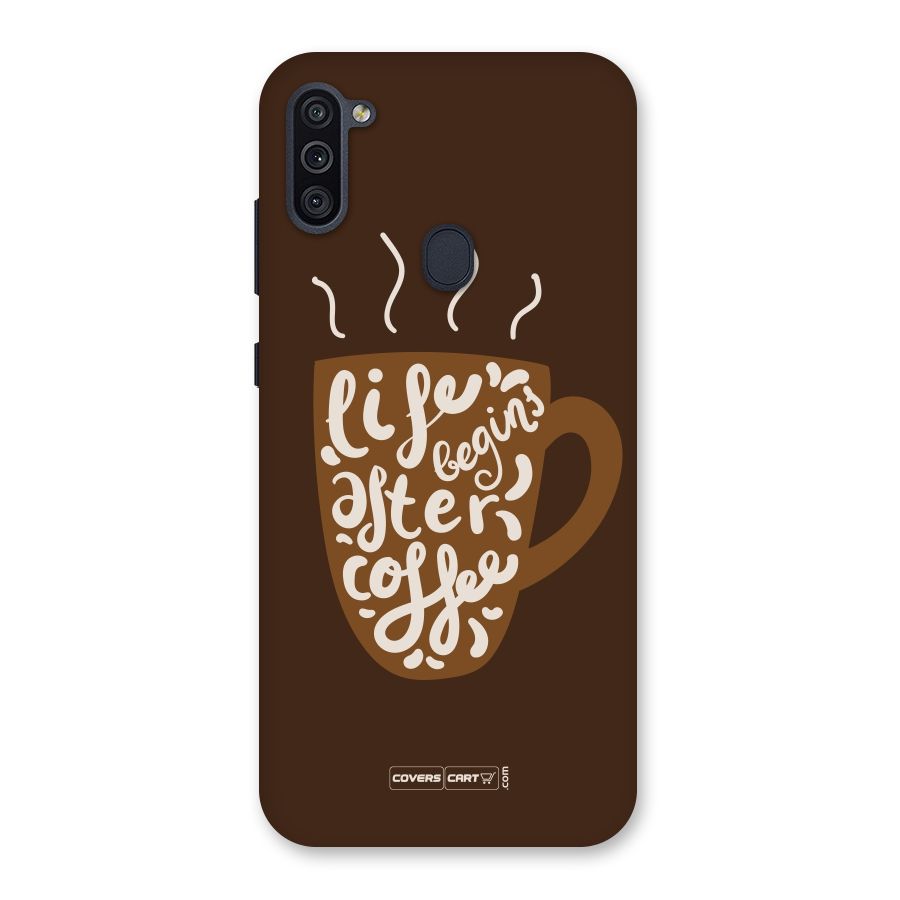 Coffee Mug Back Case for Galaxy M11