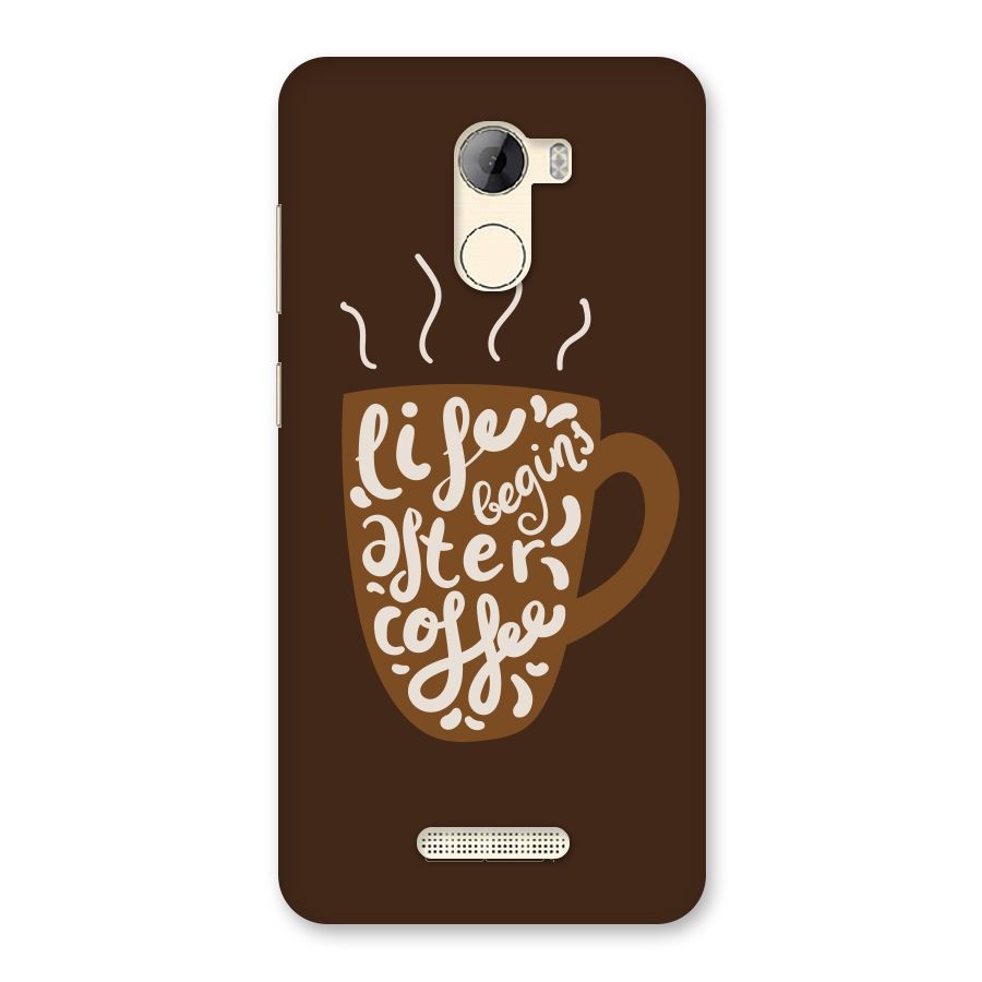 Coffee Mug Back Case for Gionee A1 LIte