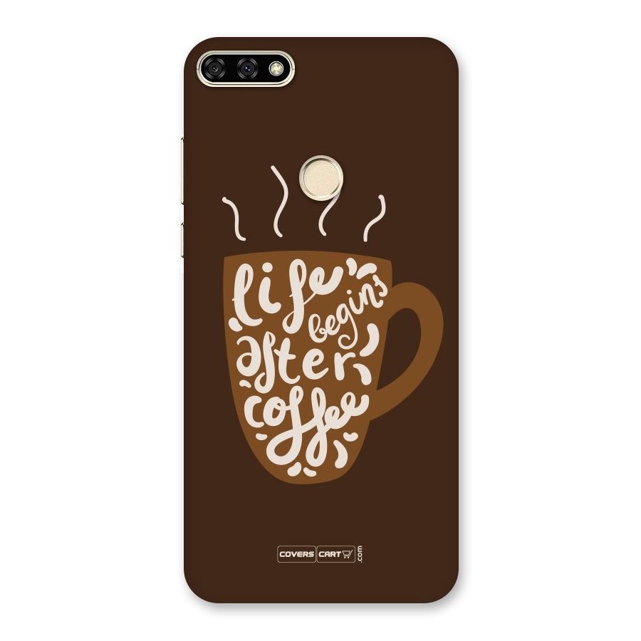 Coffee Mug Back Case for Honor 7A