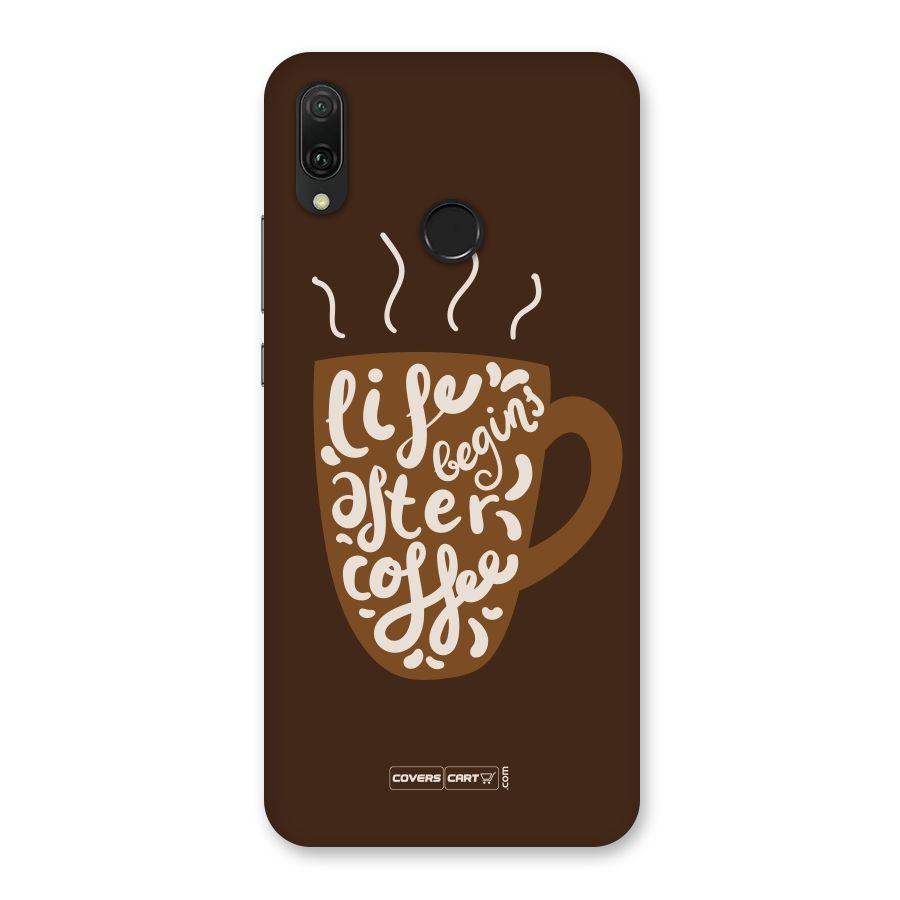 Coffee Mug Back Case for Huawei Y9 (2019)