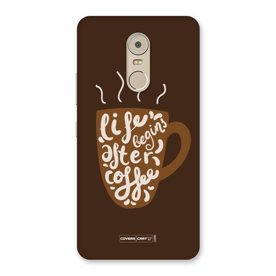 Coffee Mug Back Case for Lenovo K6 Note