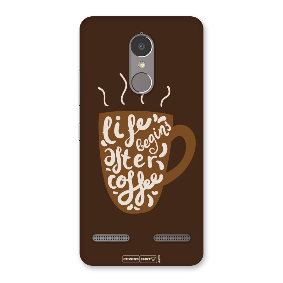Coffee Mug Back Case for Lenovo K6 Power