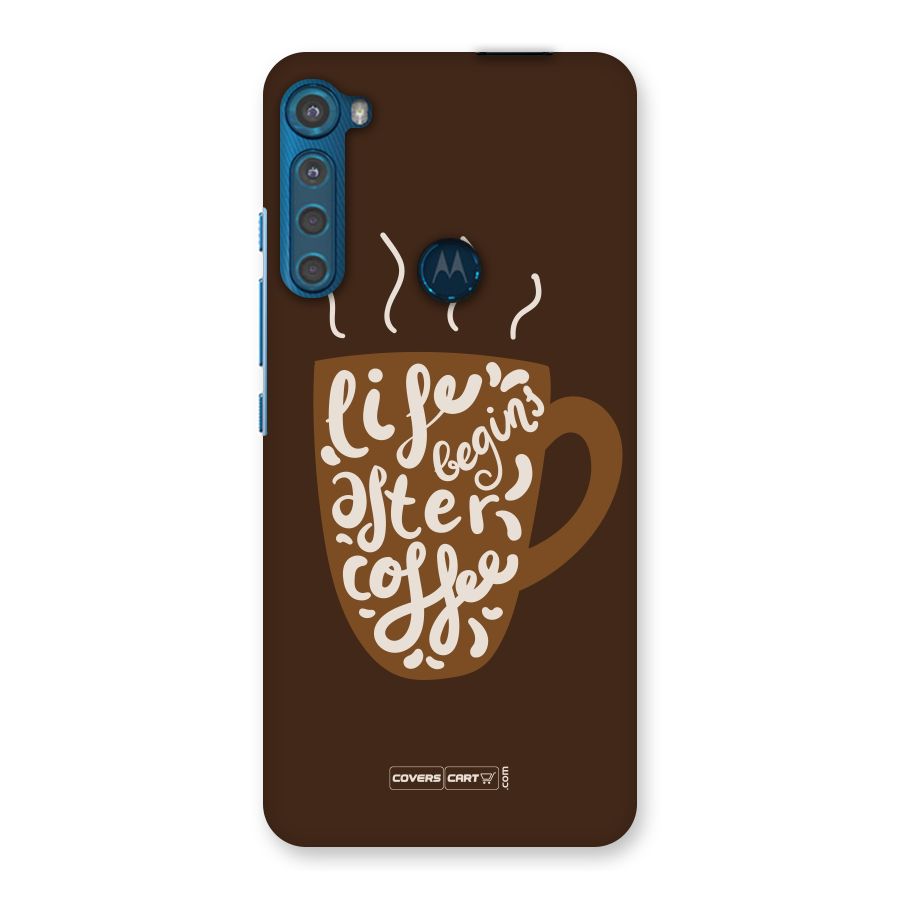 Coffee Mug Back Case for Motorola One Fusion Plus