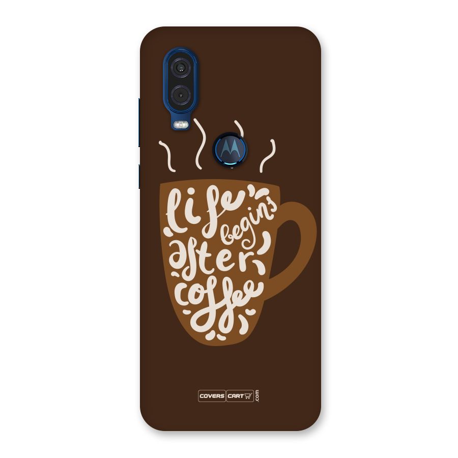 Coffee Mug Back Case for Motorola One Vision