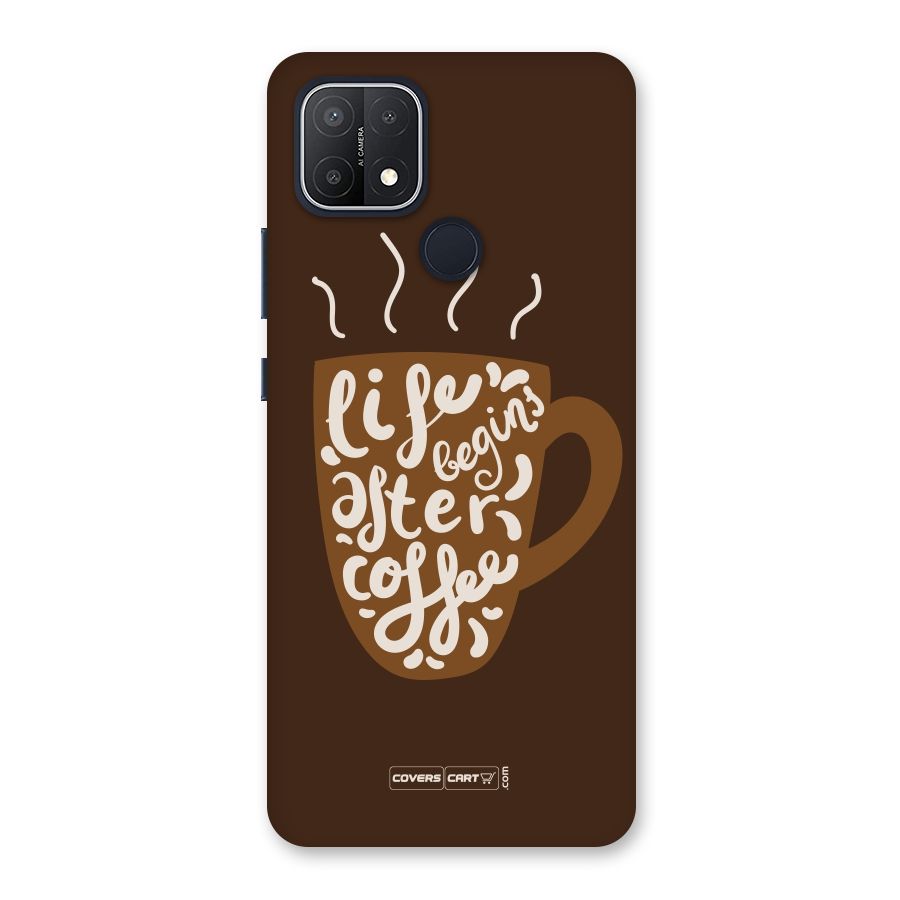 Coffee Mug Back Case for Oppo A15s