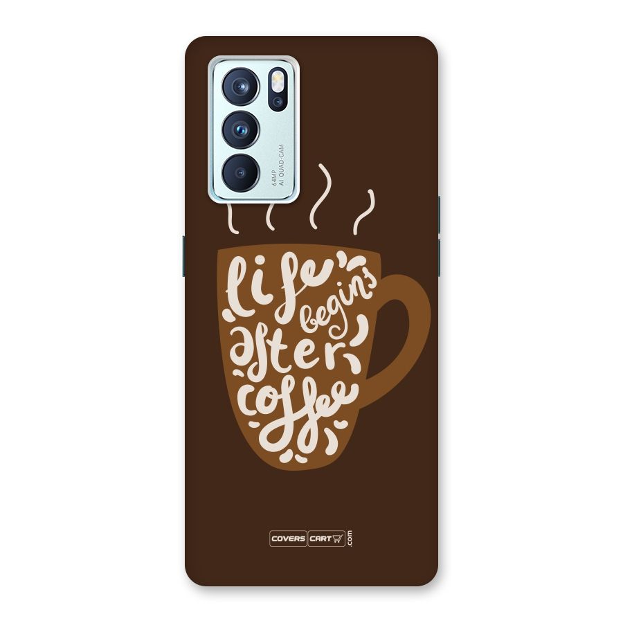 Coffee Mug Back Case for Oppo Reno6 Pro 5G