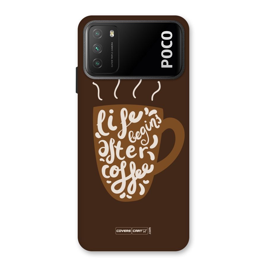 Coffee Mug Back Case for Poco M3