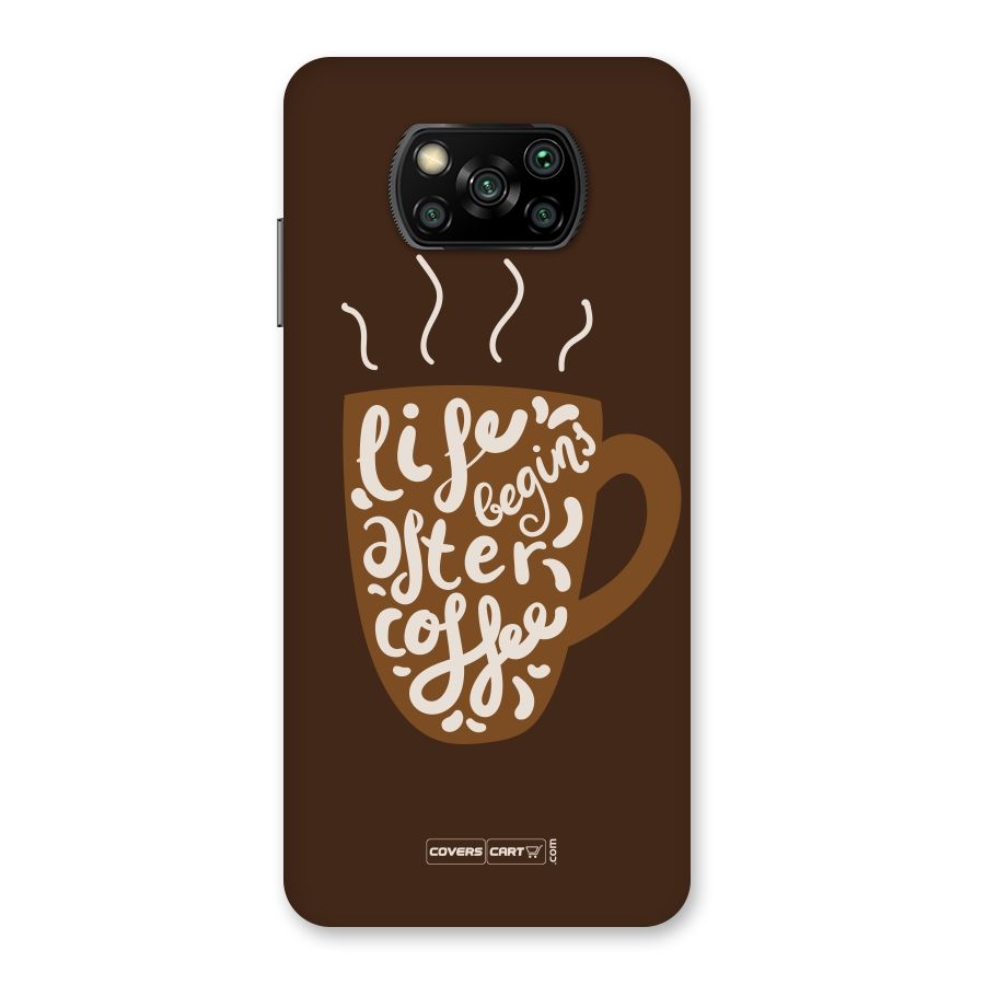 Coffee Mug Back Case for Poco X3