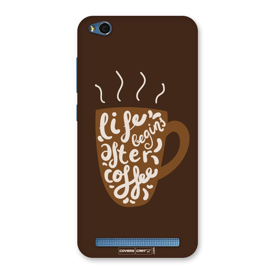 Coffee Mug Back Case for Redmi 5A